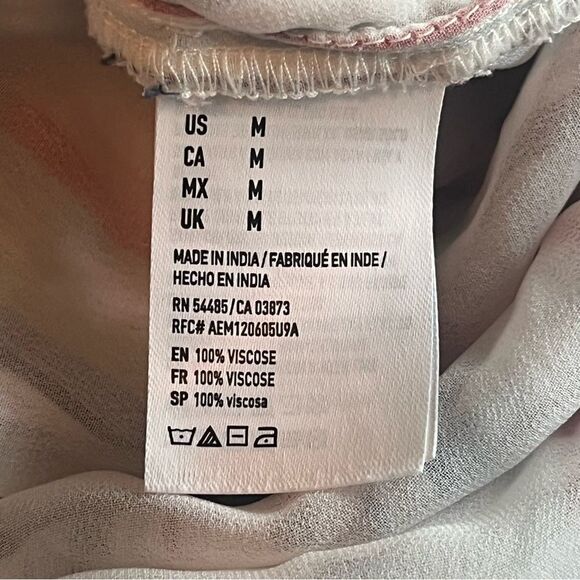 AMERICAN EAGLE Romper Women’s Size Medium white double ruffle V-neck NO… - Picture 6 of 7